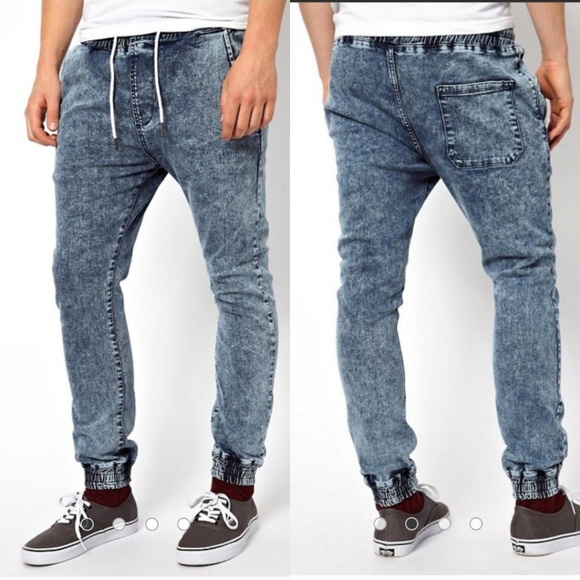 acid wash joggers mens